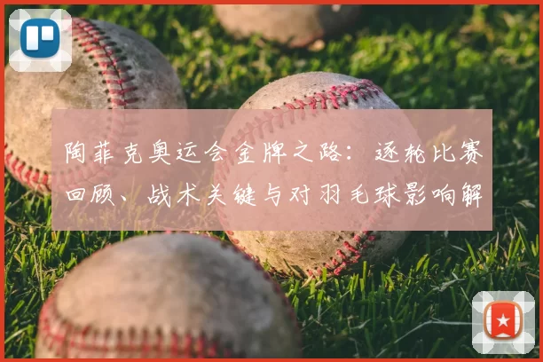 陶菲克奥运会金牌之路：逐轮比赛回顾、战术关键与对羽毛球影响解读